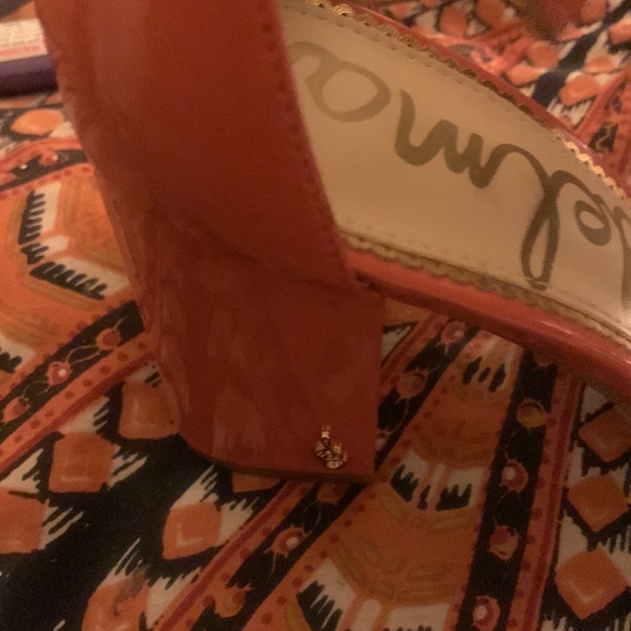 SAM EDELMAN Coral Ginger Spice Chunky heel with ankle strap - Picture 6 of 9